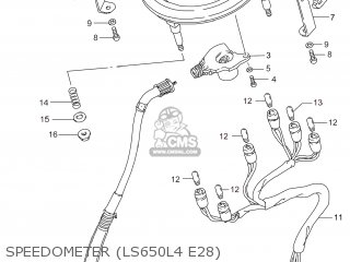 SPEEDOMETER (LS650L4 E28) - LS650 BOULEVARD S40 2014 (L4) USA (E03)