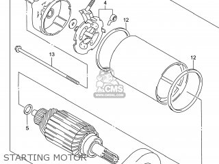 STARTING MOTOR - LS650 BOULEVARD S40 2014 (L4) USA (E03)