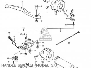 HANDLE SWITCH (MODEL G/J) - LS650 SAVAGE 1986 (G) USA (E03)