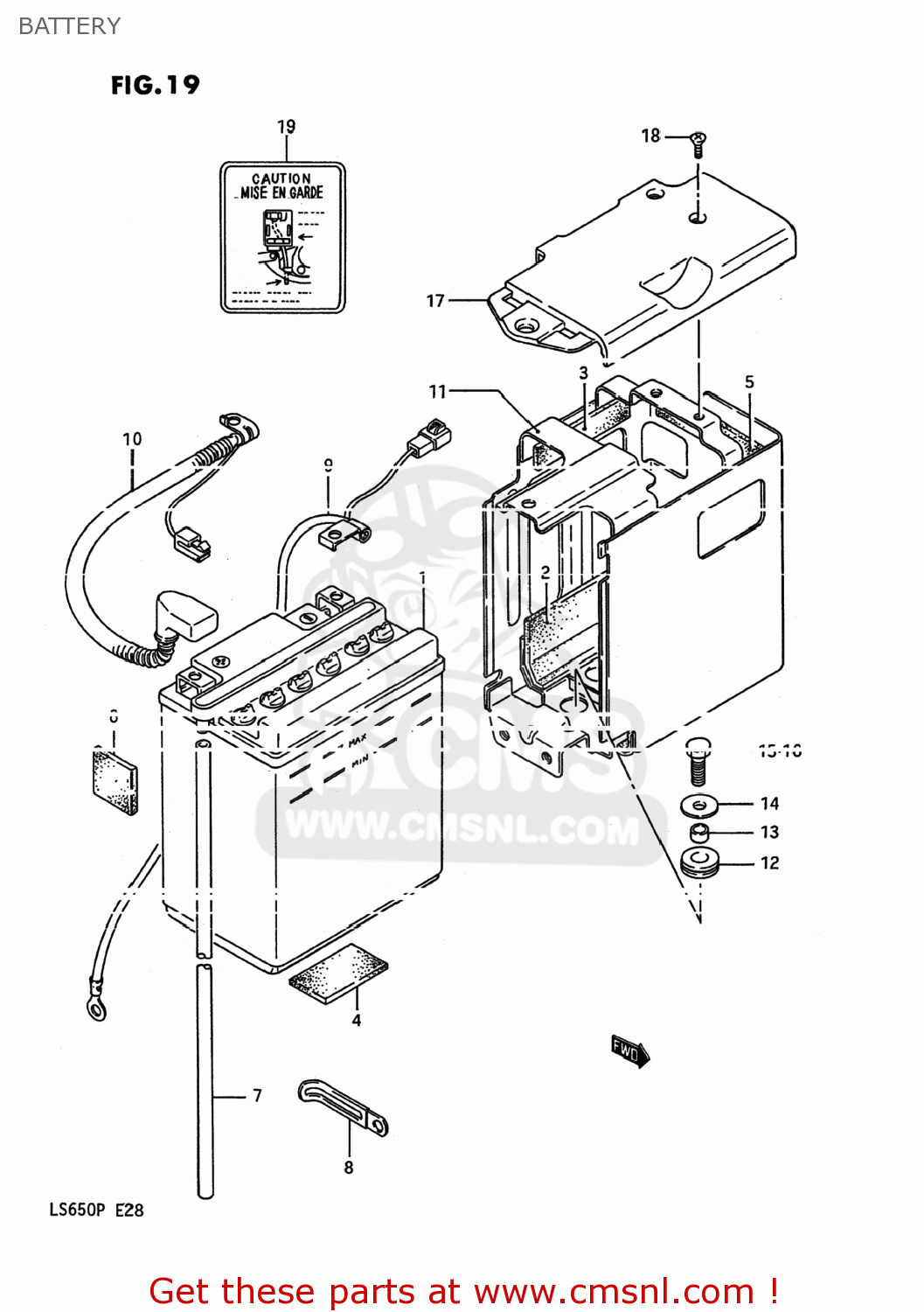 BATTERY LS650 SAVAGE 1988 (J) USA (E03)