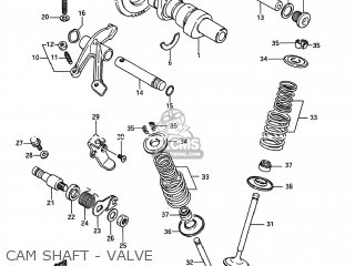 CAM SHAFT - VALVE - LS650 SAVAGE 1988 (J) USA (E03)