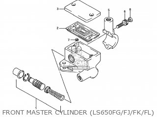 FRONT MASTER CYLINDER (LS650FG/FJ/FK/FL) - LS650 SAVAGE 1988 (J) USA (E03)