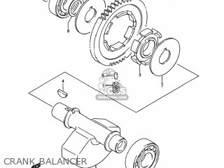 CRANK BALANCER - LS650 SAVAGE 1995 (S) USA (E03)