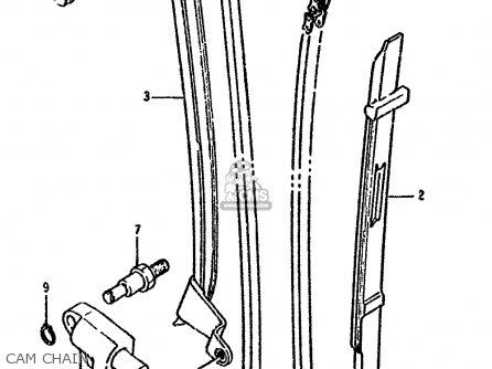 CAM CHAIN - LS650F 1986 (G) (E02 E04 E15 E16 E17 E18 E21 E22 E24 E25 E34 39)