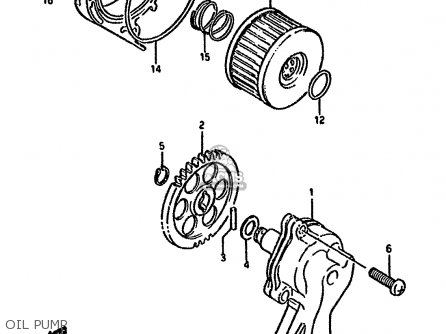 OIL PUMP - LS650F 1989 (K) (E01 E15 E16 E17 E22 E34)