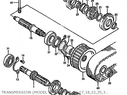 TRANSMISSION (MODEL M/R E2,4,15,16,17,18,22,25,39,53) - LS650F 1989 (K) (E01 E15 E16 E17 E22 E34)