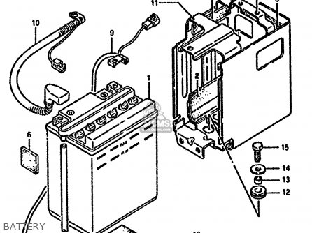 BATTERY - LS650F 1989 (K) (E01 E15 E16 E17 E22 E34)