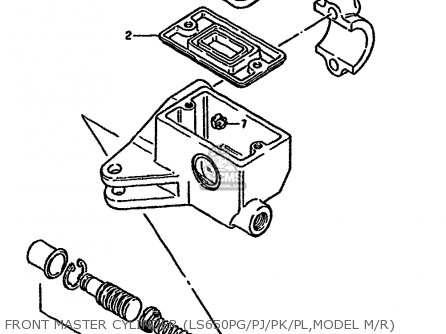 FRONT MASTER CYLINDER (LS650PG/PJ/PK/PL,MODEL M/R) - LS650F 1989 (K) (E01 E15 E16 E17 E22 E34)