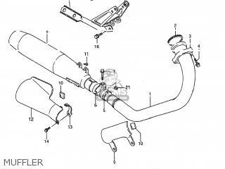 MUFFLER - LS650F SAVAGE 1986 (G) USA (E03)