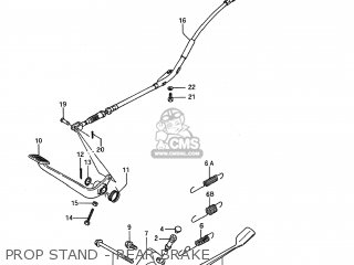 PROP STAND - REAR BRAKE - LS650F SAVAGE 1986 (G) USA (E03)