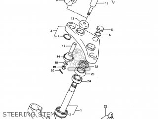 STEERING STEM - LS650F SAVAGE 1986 (G) USA (E03)