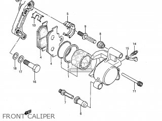 FRONT CALIPER - LS650F SAVAGE 1987 (H) USA (E03)