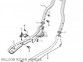 PILLION RIDER HANDLE - LS650F SAVAGE 1987 (H) USA (E03)