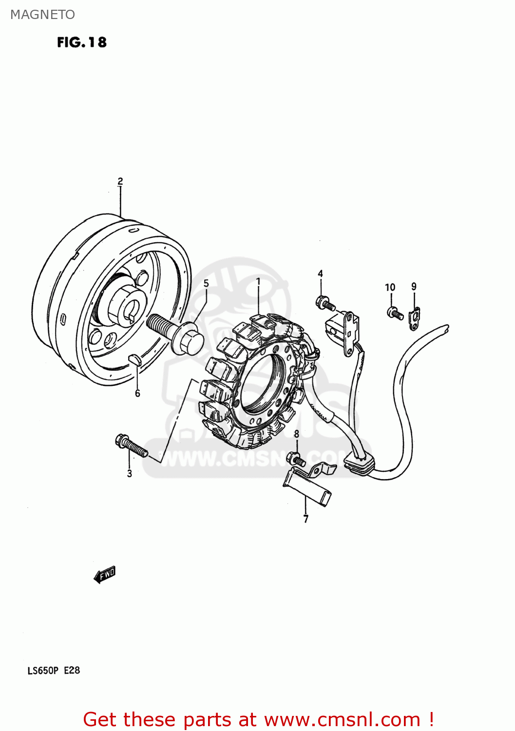 MAGNETO LS650F SAVAGE 1995 (S) USA (E03)