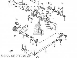 GEAR SHIFTING - LS650F SAVAGE 1995 (S) USA (E03)