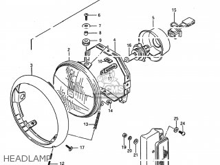 HEADLAMP - LS650F SAVAGE 1995 (S) USA (E03)