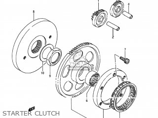 STARTER CLUTCH - LS650F SAVAGE 1995 (S) USA (E03)