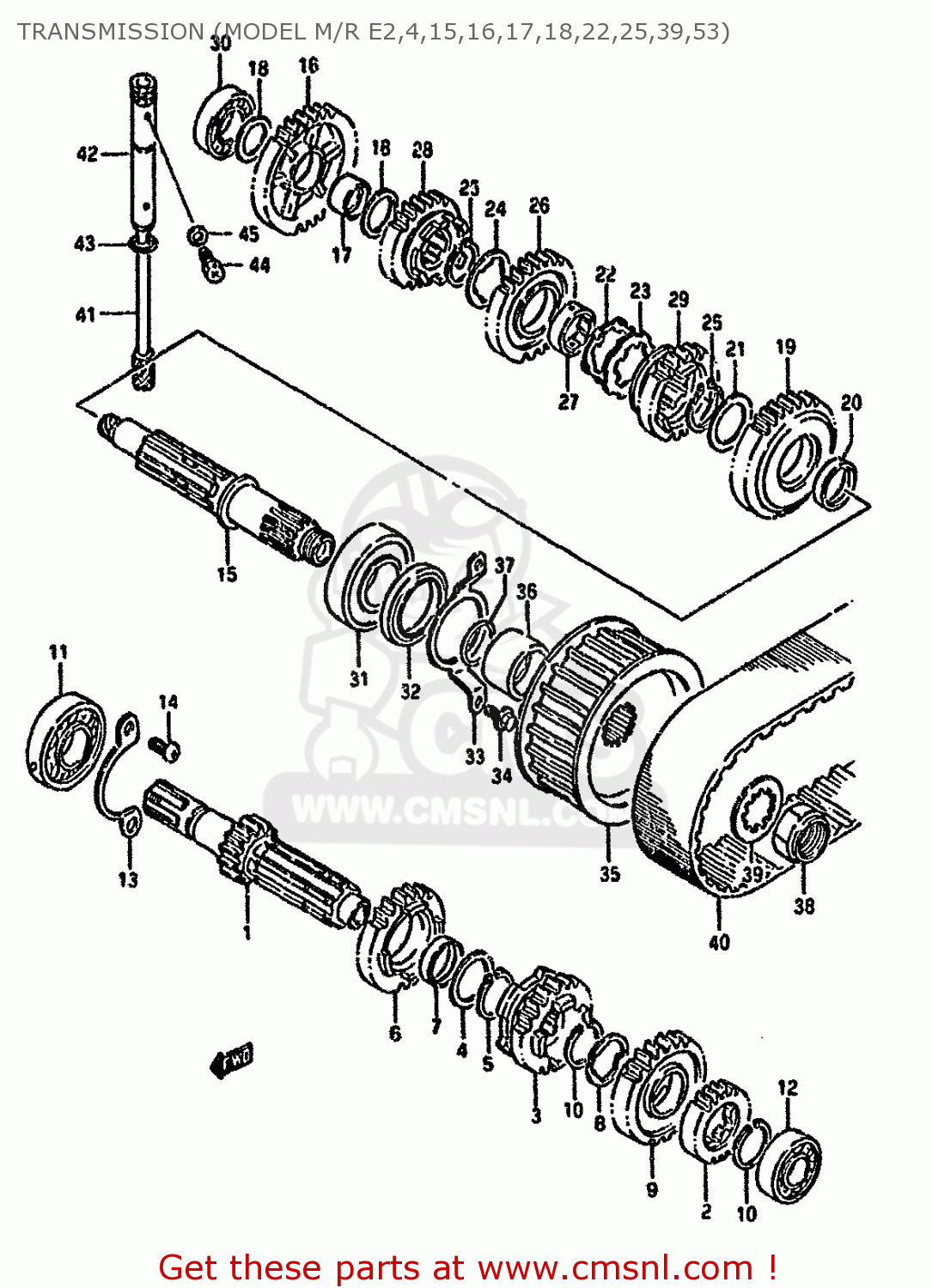TRANSMISSION (MODEL M/R E2,4,15,16,17,18,22,25,39,53) LS650P 1988 (J) (E04 E18 E22 E34 E75 E77)