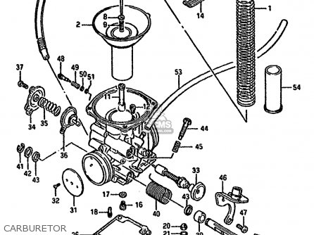 CARBURETOR - LS650P 1989 (K) (E01 E02 E04 E15 E16 E17 E18 E21 22 24 25 34 39)