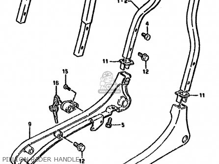 PILLION RIDER HANDLE - LS650P 1989 (K) (E01 E02 E04 E15 E16 E17 E18 E21 22 24 25 34 39)