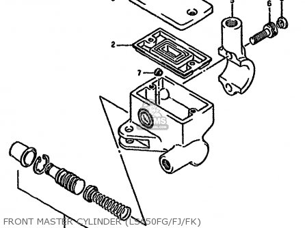 FRONT MASTER CYLINDER (LS650FG/FJ/FK) - LS650P 1989 (K) (E01 E02 E04 E15 E16 E17 E18 E21 22 24 25 34 39)