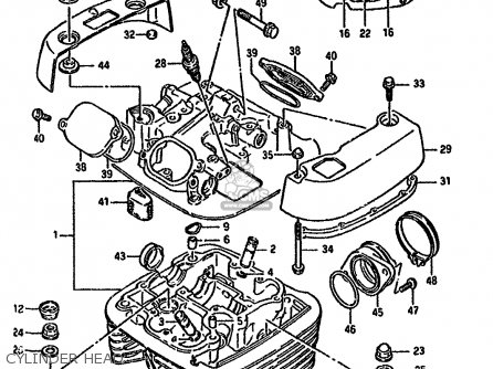 CYLINDER HEAD - LS650P 1990 (L) (E24)