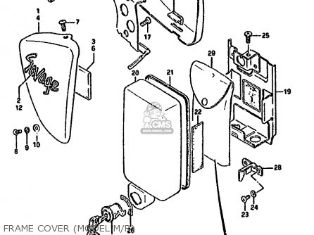 FRAME COVER (MODEL M/R) - LS650P 1990 (L) (E24)