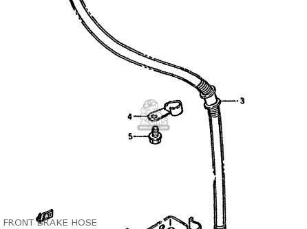 FRONT BRAKE HOSE - LS650P 1990 (L) (E24)