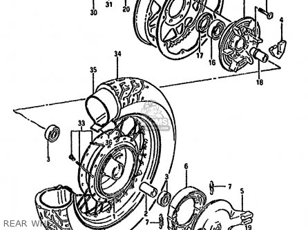 REAR WHEEL - LS650P 1990 (L) (E24)