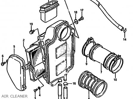AIR CLEANER - LS650P 1991 (M) (E01 E02 E04 E15 E16 E17 E18 E22 E25 E39 E53)