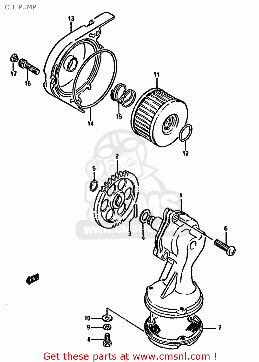 OIL PUMP LS650P 1994 (R) (E02 E04 E15 E18 E22 E25 E39 E53)