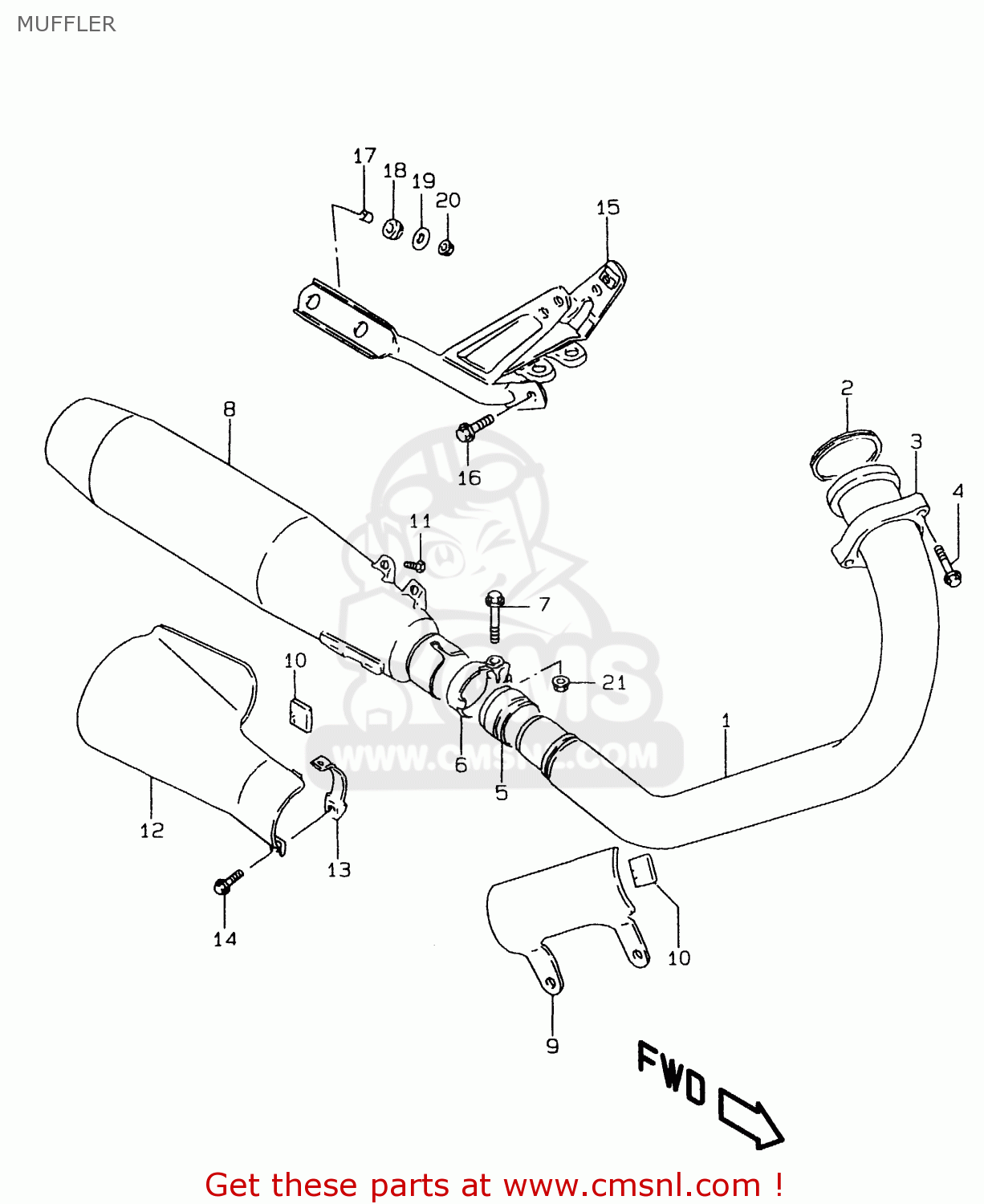 MUFFLER LS650P 1996 (T) (E01)