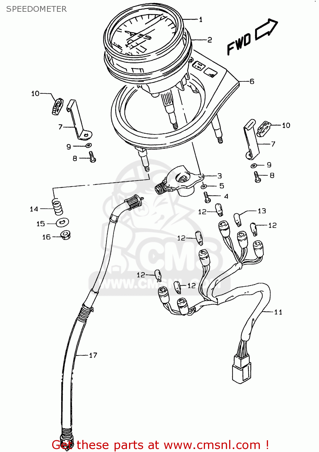 SPEEDOMETER LS650P 1996 (T) (E01)