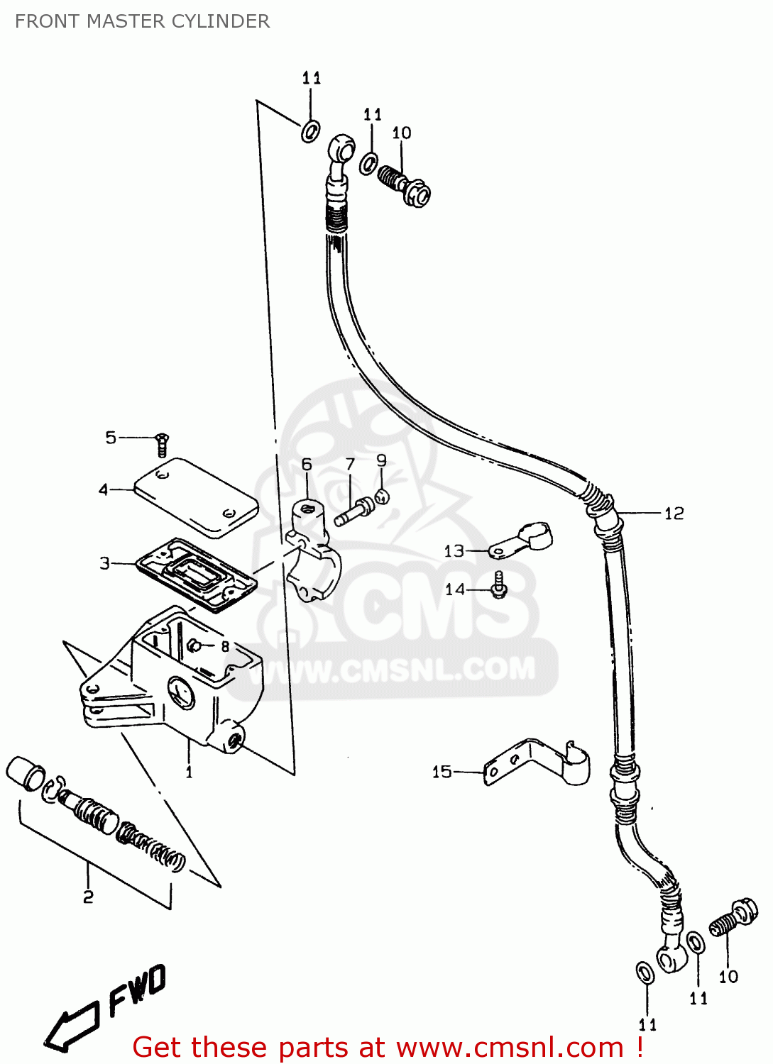 FRONT MASTER CYLINDER LS650P 1996 (T) (E01)