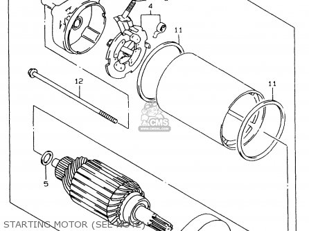STARTING MOTOR (SEE NOTE) - LS650P 1996 (T) (E01)