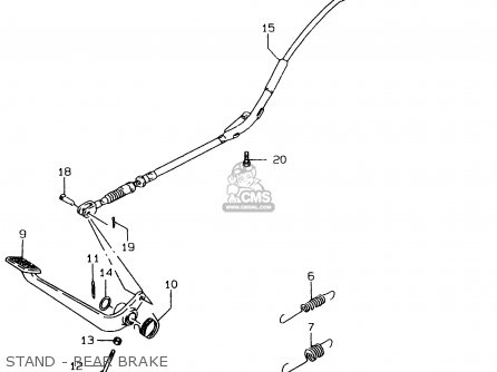 STAND - REAR BRAKE - LS650P 1996 (T) (E01)
