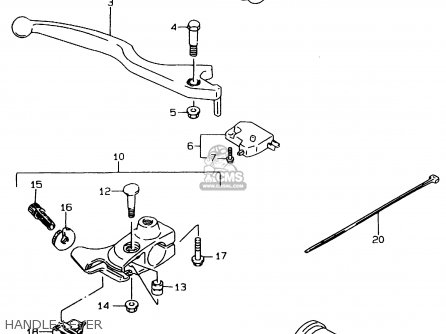 HANDLE LEVER - LS650P 1996 (T) (E01)
