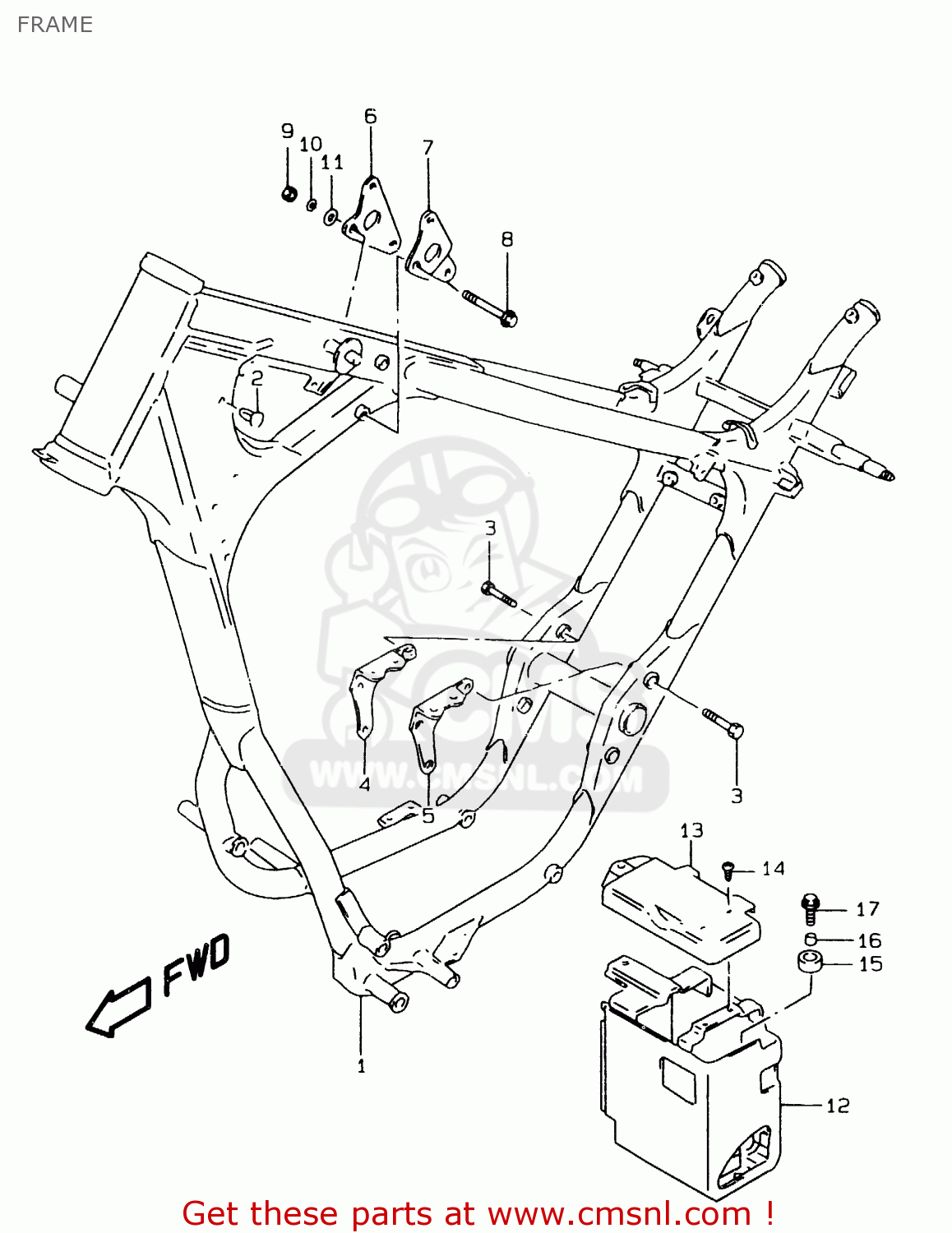 FRAME LS650P 1997 (V) (E02 E04 E17 E18 E22 E25 E53 / P37