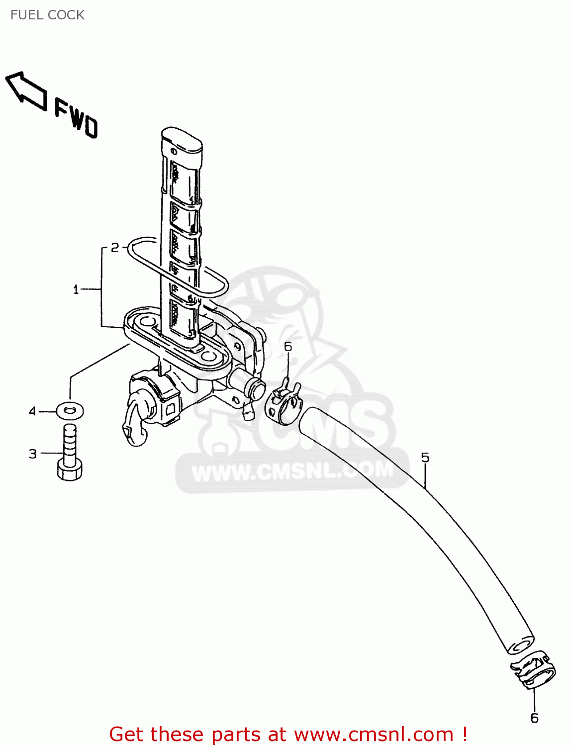 FUEL COCK LS650P 1997 (V) (E02 E04 E17 E18 E22 E25 E53 / P37