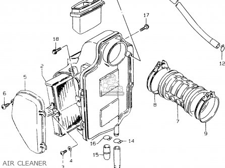 AIR CLEANER - LS650P 1997 (V) (E02 E04 E17 E18 E22 E25 E53 / P37
