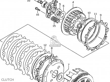 CLUTCH - LS650P 1997 (V) (E02 E04 E17 E18 E22 E25 E53 / P37