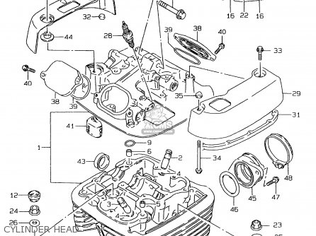 CYLINDER HEAD - LS650P 1997 (V) (E02 E04 E17 E18 E22 E25 E53 / P37