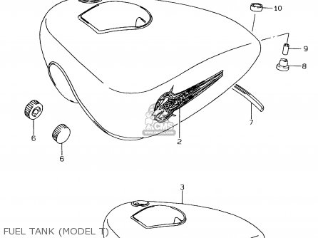 FUEL TANK (MODEL T) - LS650P 1997 (V) (E02 E04 E17 E18 E22 E25 E53 / P37
