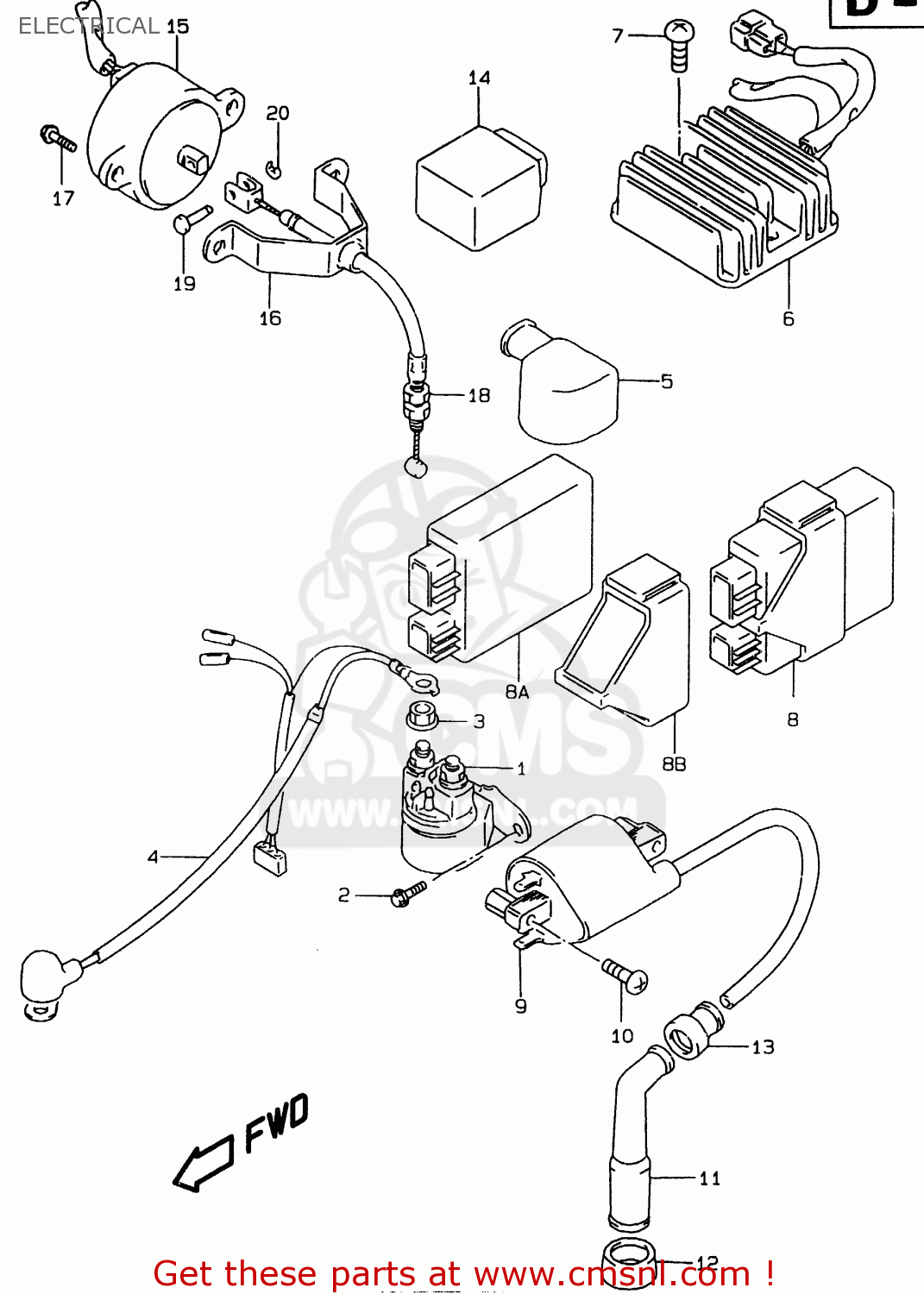 ELECTRICAL LS650P 1998 (W) (E02 E04 E17 E18 E22 E25 E53 / P37