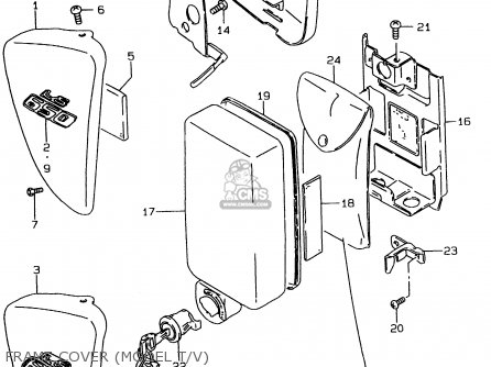 FRAME COVER (MODEL T/V) - LS650P 1998 (W) (E02 E04 E17 E18 E22 E25 E53 / P37