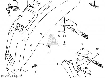 REAR FENDER - LS650P 1998 (W) (E02 E04 E17 E18 E22 E25 E53 / P37