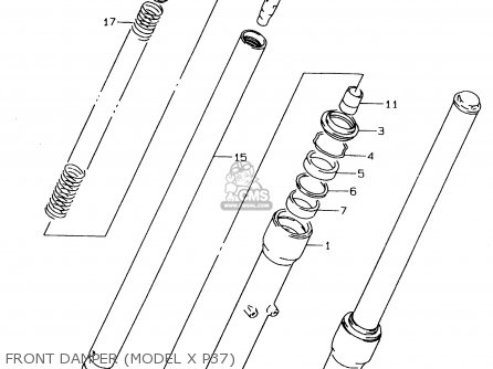 FRONT DAMPER (MODEL X P37) - LS650P 1998 (W) (E02 E04 E17 E18 E22 E25 E53 / P37