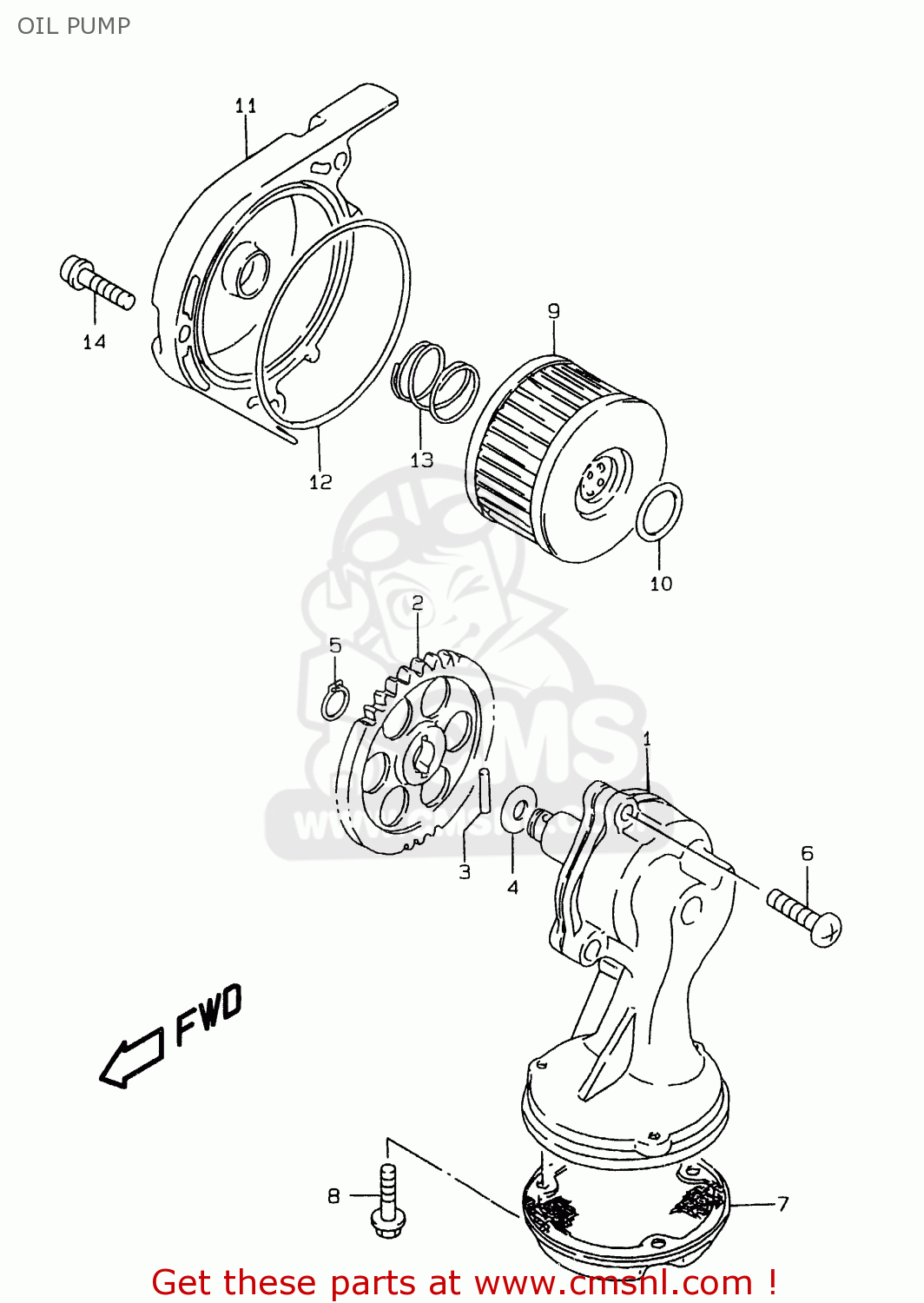 OIL PUMP LS650P 1999 (X) (E02 E04 E17 E18 E22 E25 E53 / P37