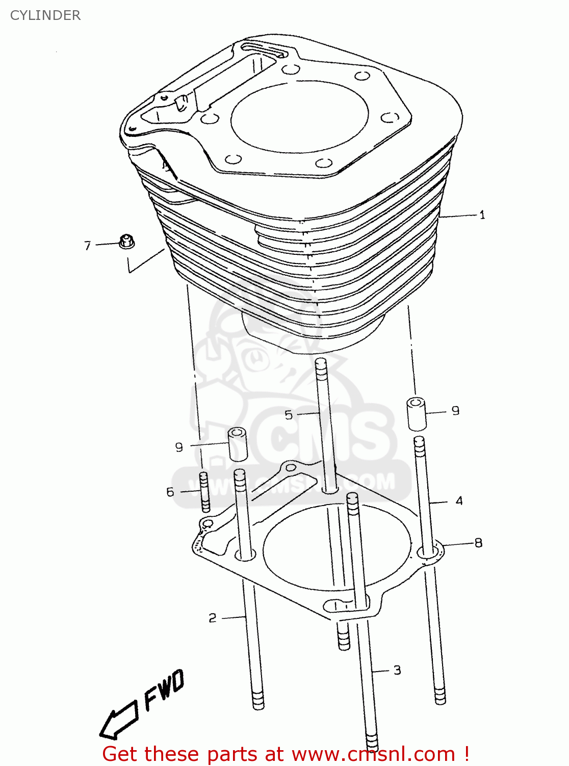 CYLINDER LS650P 1999 (X) (E02 E04 E17 E18 E22 E25 E53 / P37