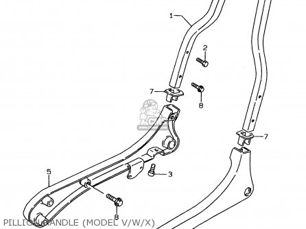 PILLION HANDLE (MODEL V/W/X) - LS650P 1999 (X) (E02 E04 E17 E18 E22 E25 E53 / P37
